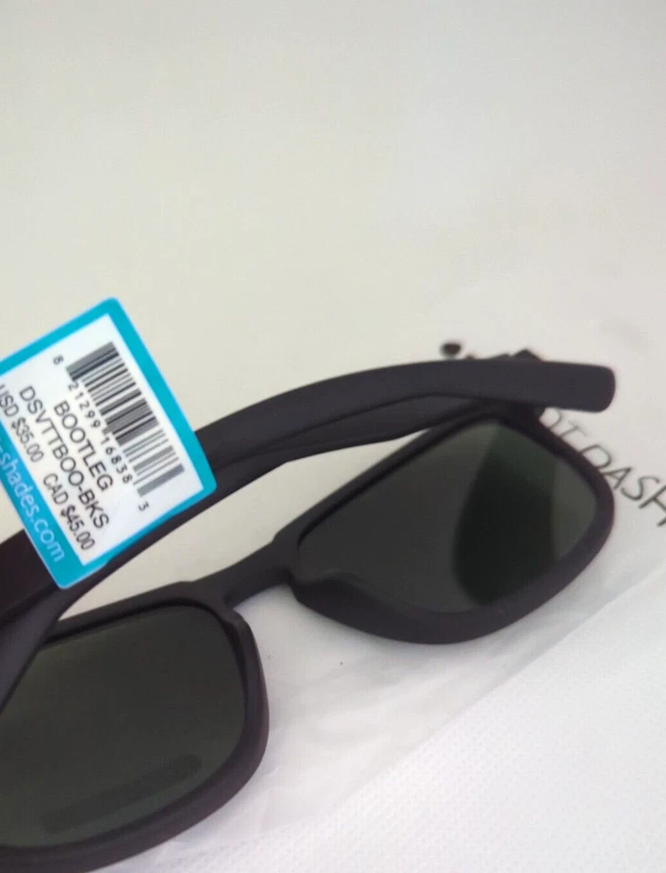 Gafas de sol unisex Dot Dash Bootleg - negras/negras Foto 2 de 2