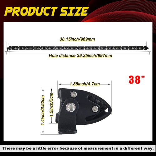 Slim 8"/14"/20"/26"/32"/38"/44"/50"in Led Light Bar Flood Spot Combo 4x4 UTV 12V - Picture 34 of 50
