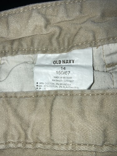 Girl’s Old Navy Khaki/Beige School Uniform Shorts Size 14 - Picture 6 of 7