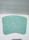 Table Placemats Large 19x13 NEW SET OF 6 Costal Aqua Beach RUBBER MESH Washable