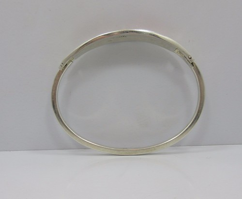 Sterling Silver Red bangle bracelet 925 6.75 inche - Picture 7 of 9