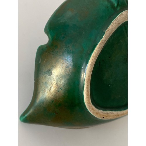 Cenicero de cerámica vintage ardilla marrón sentada en bellota verde - Imagen 11 de 11