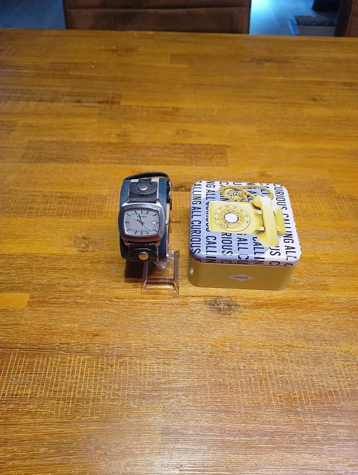 Fossil Uhr Vintage Herren, JR3372, neue Batterien, Box, LEDERBAND  - Bild 2 von 4