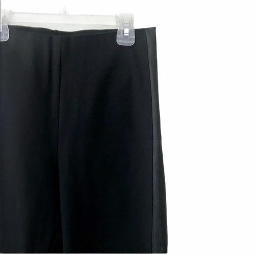 Pantalone Dani Rag & Bone nero con righe laterali in pelle $395 nuovo con etichetta taglia 6 - Foto 3 di 8