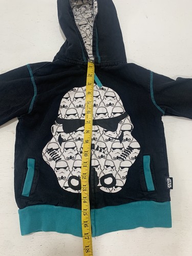 Disney Star Wars Sweatshirt Hoodie Stormtrooper Boys Size 5/6 - Picture 4 of 7