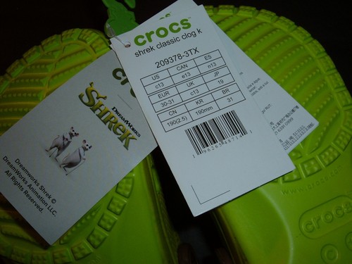 Crocs Shrek Kids Classic Dreamworks Shoe Children C 13 Style  209378-3TX NWT - Picture 6 of 8
