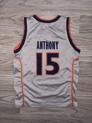 ウェア Nike Syracuse Anthony 15 Vintage Nike Syracuse Carmelo Anthony #15 Grey Basketball Jersey