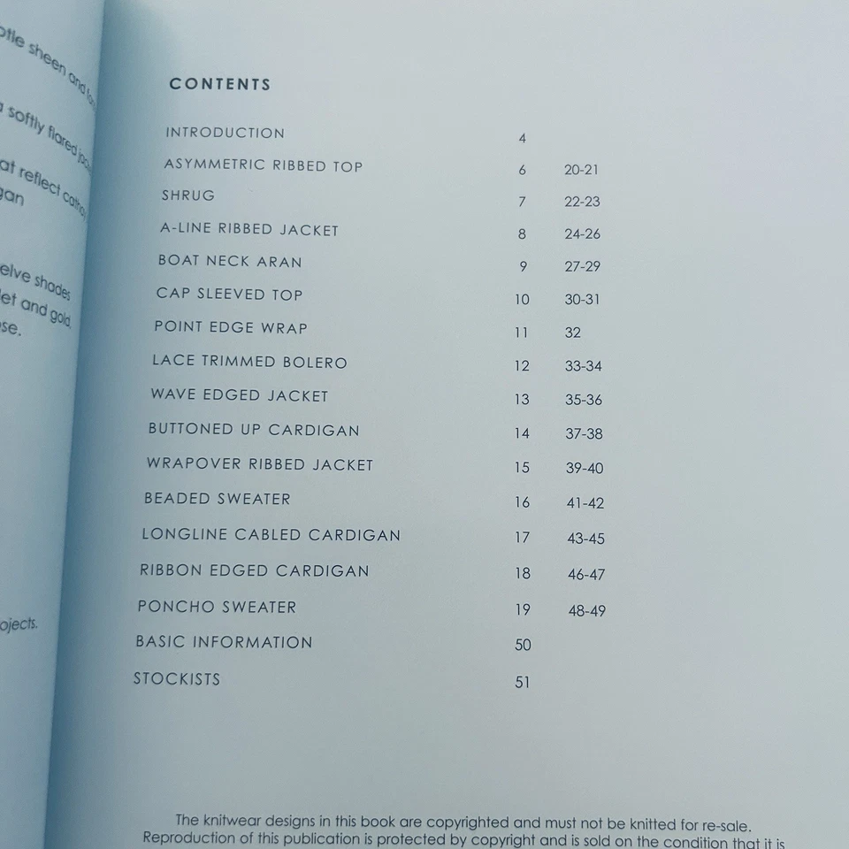 Debbie Bliss Knitting Pattern Booklet Cathay Knitted Fashion Sweater Cardigan - Image 3 of 4