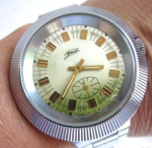 VINTAGE SOVIET RUSSIA USSR WRIST MENS WATCH ZIM MECHANICS WORKING RARE BRACELET