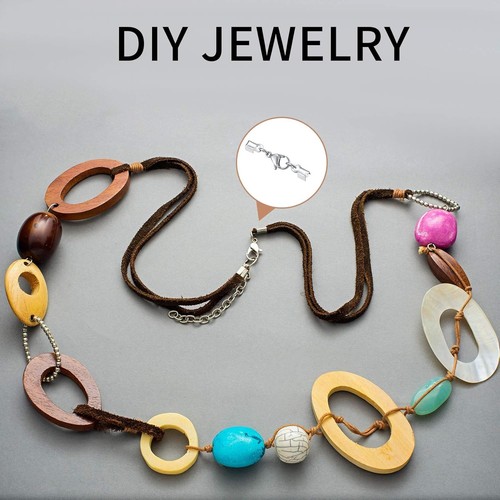 20X Edelstahl Karabinerverschlüsse Schmuckverschlüsse DIY Silber - Bild 8 von 10
