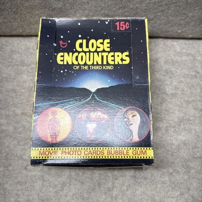 1978 TOPPS CLOSE ENCOUNTERS OF THE THIRD KIND EMPTY WAX PACK BOX DISPLAY VINTAGE