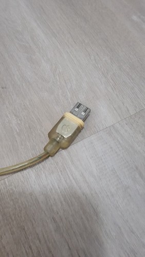 Vintage Apple M4848 turkusowy iMac krążek hokejowy USB przewodowy mikrofon myszy DZIAŁA - Zdjęcie 4 z 5