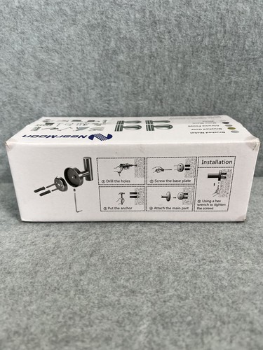 Near Moon Brushed Nickel Bath Towel Hooks 3 pack - open box - 3" Tall - Picture 2 of 3