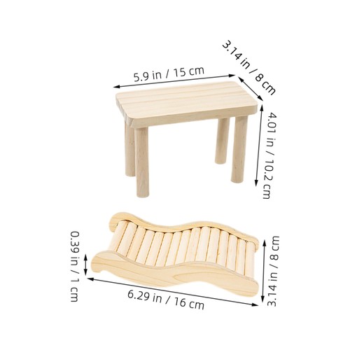 Hamster Exercise Ladder Standing Toys for Hamsters Platform with Ramp - Bild 11 von 12