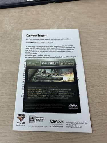 Call Of Duty: World At War PC Game For Windows Complete CIB w/ Manual & Key - Picture 7 of 10