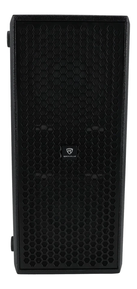 Rockville TITAN SLIM D8 Negro Alimentado Doble 8" Pro DJ PA Subwoofer Bajo Profundo Sub Foto 2 de 4
