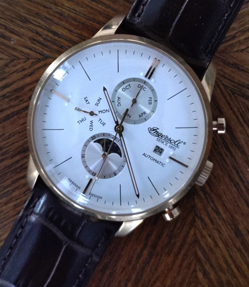 Herren-Armbanduhr INGERSOLL 40mm Edelstahlgehäuse Automatik 22 Jewels - Bild 1 von 4