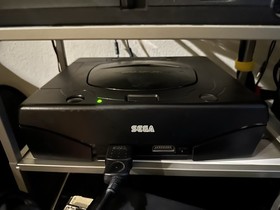 SEGA Saturn V2 Black Console and Cables ONLY C - 100% Tested and Working!