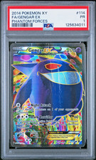 PSA 1 PR 2014 Pokemon XY Phantom Forces Full Art Gengar EX 114/119 Holo Foil