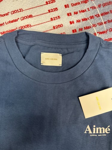Camiseta Aime Leon Dore Logo Azul Marino *NUEVA - Imagen 5 de 5