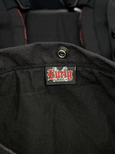 Zaino Roll Top Voyager Marca Burly Nero/Plaid Pelle/Cordura - Foto 6 di 7