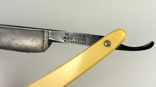 Ancien n° M. Jung 80 New York - Made In Germany - Rasoir droit avec boite - Photo 7/14