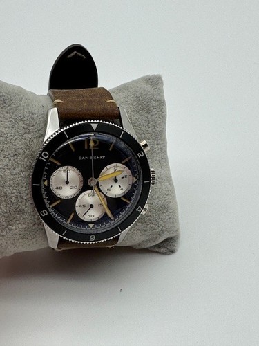 Men's DAN HENRY 1963 Chronograph Limited Edition Quartz Watch New Battery - Picture 2 of 13