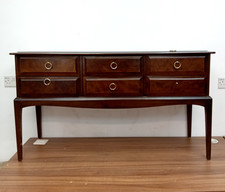 Stag Minstrel Mahogany Chest Of Drawers Vintage Mid Century 6 Drawer