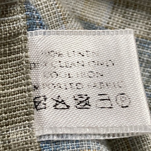 Robert Talbott Shirt Mens Large Plaid 100% Linen Button Down Long Sleeve - Picture 19 of 19