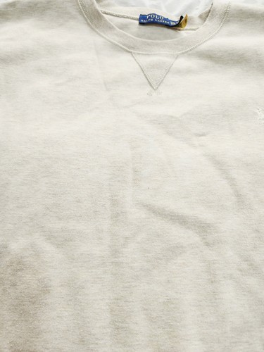 De Colección Polo Ralph Lauren Sudadera Para Hombres XXL Marrón Tostado Cuello Redondo Envejecido Cuadrado Grande - Imagen 2 de 8