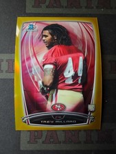 2014 Bowman Chrome Football God Refractor Rookie Trey Millard /50