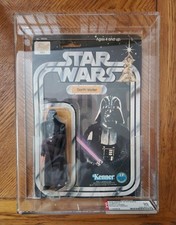 VINTAGE 1977 STAR WARS 12 BACK C CARDED DARTH VADER  AFA 30