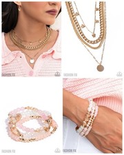 Paparazzi jewelry Glimpses of Malibu September Fashion Fix Set - Gold Chain