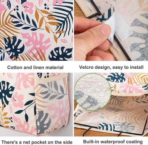 Hanging Storage Basket with Adhesive Hook (Tropical Floral Pattern) - Bild 2 von 2