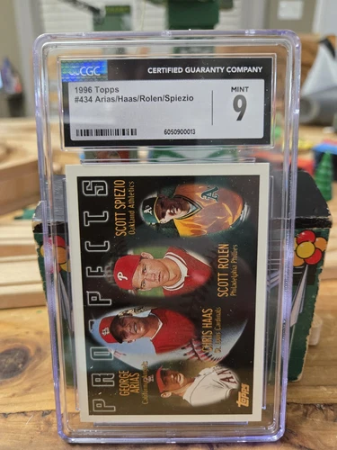 Scott Rolen Scott Spiezio Arias Haas 1996 Topps #434 RC Rookie CGC 9