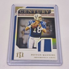 2020 Panini National Treasures Century Materials Patch Gold PEYTON MANNING /10!!