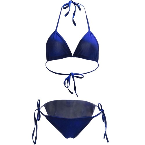 Damen Bandage Bikini Set mit seitlichem G-String zum Binden für Strandaktivitä - Picture 9 of 21