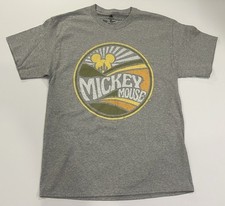 Disney Parks - Mickey Mouse- Castle Sunrise - Mens Sz Large Grey T-Shirt - New