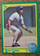 Lenny Harris Los Angeles Dodgers 1990 Score Baseball Card #23 Rookie Mint