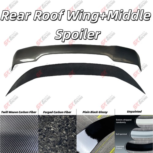 Ala media trasera de techo forjada/fibra de carbono para Lexus UX200 UX250h UX300h 19+ - Imagen 33 de 34