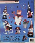 Patriotic 4th Of July Window Clings Red White Blue Gnome Of The Brave 4 Sheets