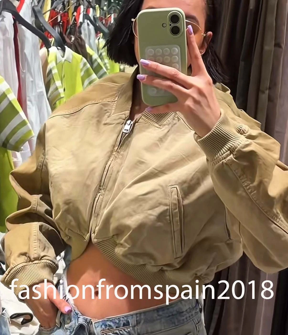 ZARA NEW WOMAN WASHED EFFECT BOMBER JACKET LIGHT KHAKI XS-XXL 5252/071/506
Opens in a new window or 