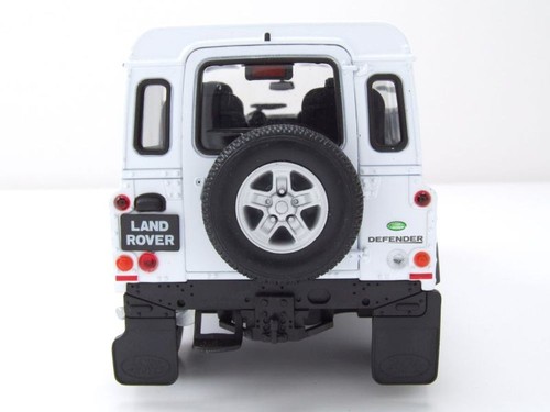 Land Rover Defender Bianco Modellino 1:24 Welly - Foto 7 di 9