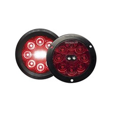 T45-RWFP-1 4" Round STTr Red Lens Flush Mount Pigtail - 1EA