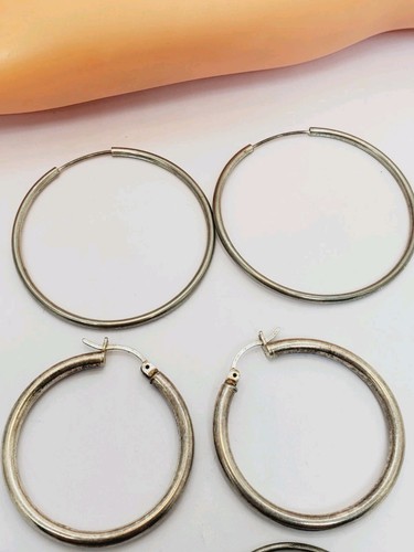 Vintage Konvolut 3 Paar Sterling Silber 925 Ohrringe (6) - Bild 2 von 7