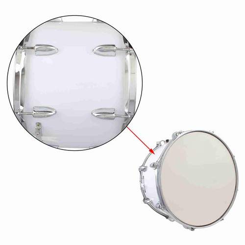 14in Marching Drum Stainless Steel Maple Wood Body PVC Drum Head With Sticks ZZZ - Picture 8 of 12