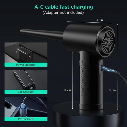 1X(Compressed Air Dust Blower Electric Dust Blower Keyboard Cleaning1379 - Afbeelding 6 van 6