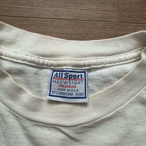 Vintage 90s Texas Longhorns UT Logo T-Shirt All Sport Made USA White Men’s XL - Picture 2 of 10