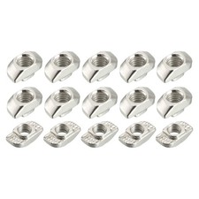 Sliding T Slot Nuts (M5 Thread) 10pcs, Carbon Steel T-Slot Nut for 4545