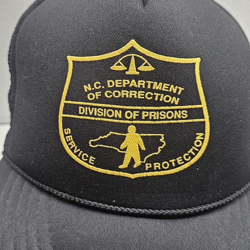 Sombrero de camionero del Departamento de Corrección de Carolina del Norte Prisiones Snapback ajustable - Imagen 2 de 7